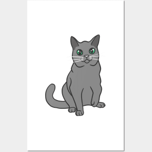 Rambunctious Russian Blue Posters and Art